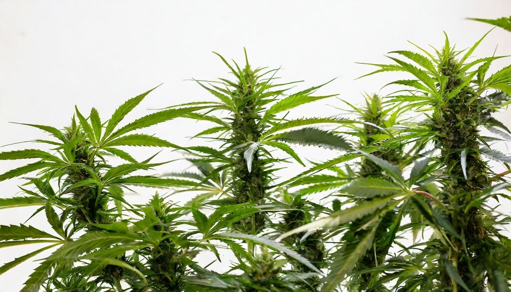 Una persona riega plantas de marihuana en un cultivo interior. Una persona riega plantas de marihuana en un cultivo interior.